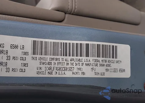 2013 Jeep Grand Cherokee Laredo z USA, uszkodzony, nr VIN 1C4RJFAG0DC601657